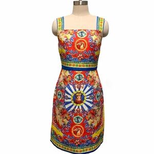 Sicily carretto print mini dress